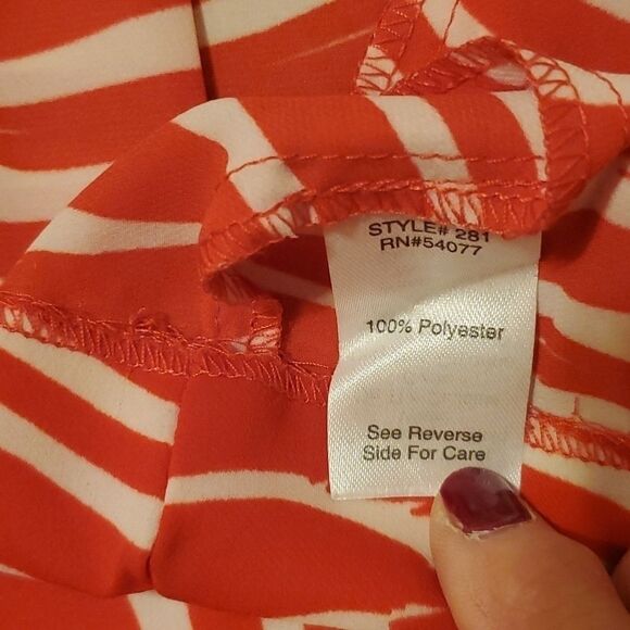 Cabi drop waist brushstroke midi dress size XS - Picture 12 of 12